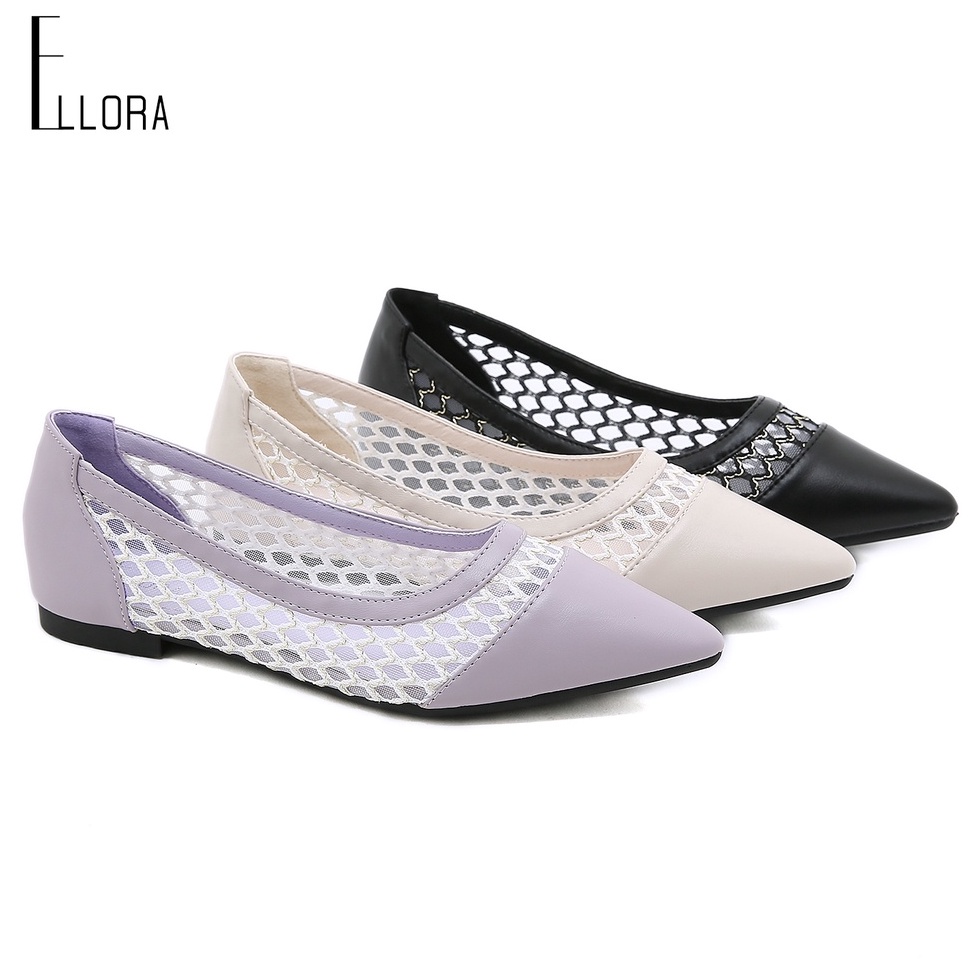 LANGSUNG ATC ELLORA EL-445 Sepatu Flat Wanita Import