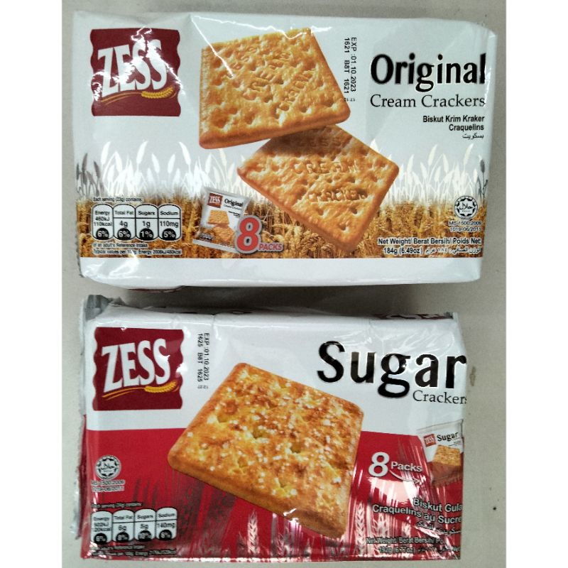 

ZESS ORIGINAL CREAM CRACKERS / ZESS SUGAR CRACKERS / BISKUIT GULA / BISKUIT ASIN / BISKUIT MANIS