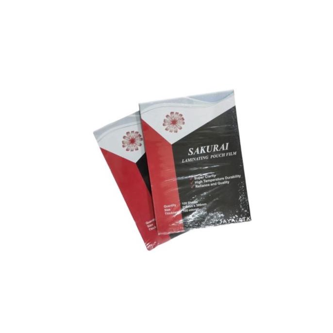 

6,6 Plastik Laminating Sakurai A4 216Mm X 303Mm 100Mickron