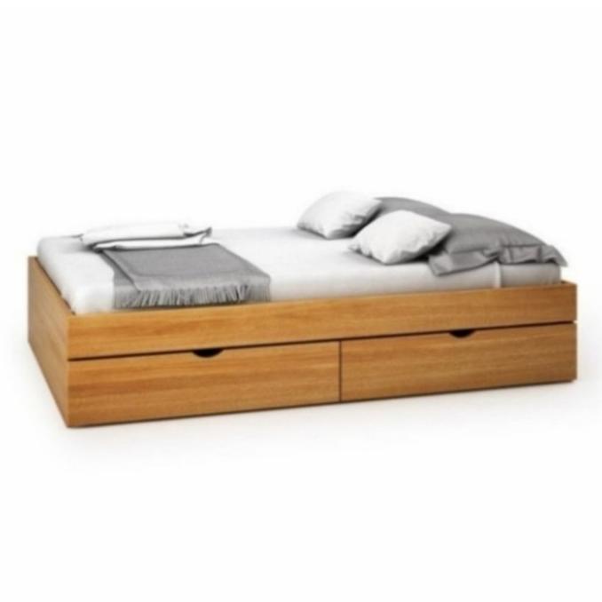 Promo Dipan/Tempat Tidur Minimalis Kayu Asli. Ukuran 100X200 Bestq