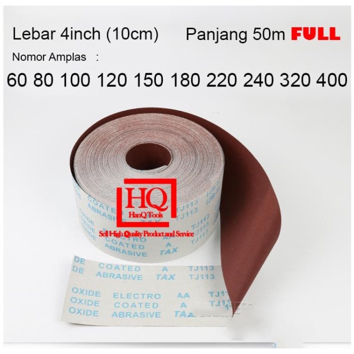 Amplas Meteran Amplas Roll Kain Air ABRASIVE ROLL 1 Meter ORIGINAL 3S SSS