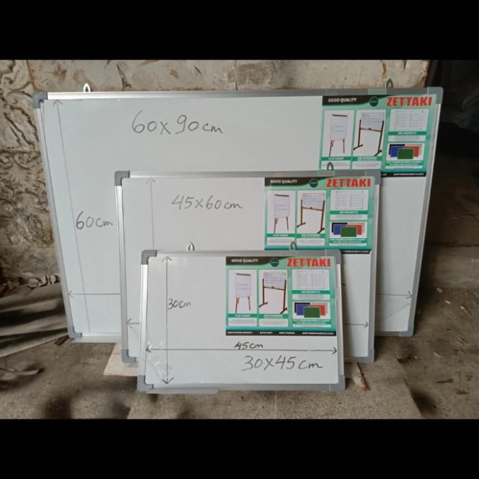 

Papan Tulis Magnet Whiteboard Gantung Single Face Zettaki 45X60Cm