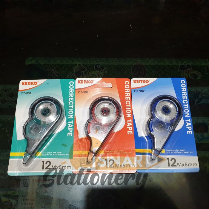 

Correction Tape Ct902 12M X 5Mm Kenko 1Pak Isi 12Pc