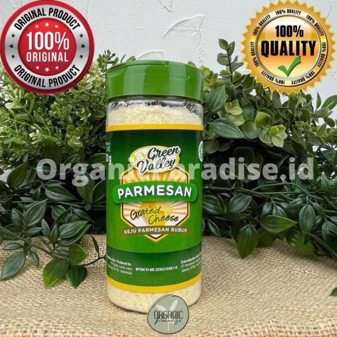 

Green Valley Grated Parmesan Cheese 200 gram / Keju Parmesan Bubuk
