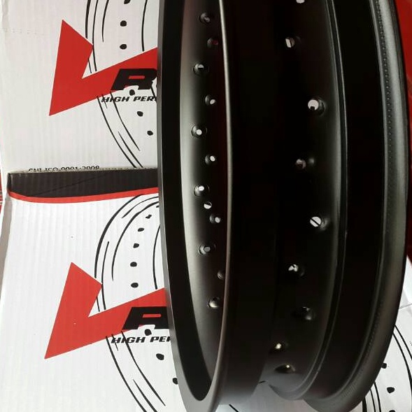 uk Velg aluminium V Rossi  warna Hitam/Silver Ring 18 komplit ✦ ➠
