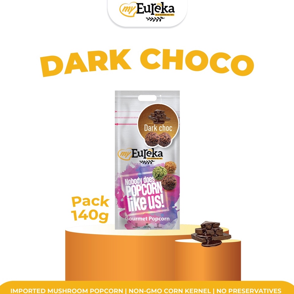 

Kekinian.. Eureka Popcorn Dark Chocolate 140 gr JKS