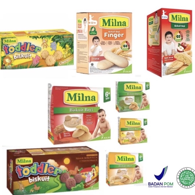 IdJ4v9U MILNA BISKUIT BAYI 6+ 130g / UNTUK 6 BULAN KEATAS BABY FINGER 8+ bubur bayi mpasi milna puff