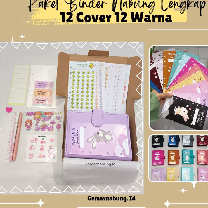 

RXGN8063 TERBARU Paket Binder keuangan Lengkap A6, Paket Binder keuangan menabung lengkap, Binder sinking fund, Binder A6