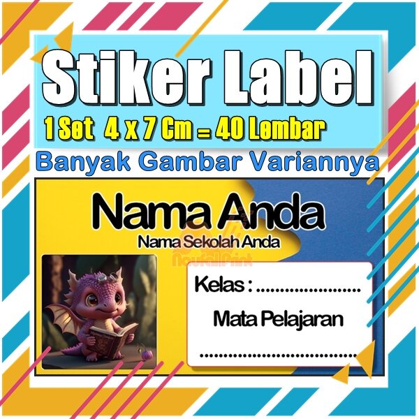 

Stiker Label Nama Buku Pelajaran Anak Karakter Hewan Lucu Cute Murah Sticker Kecil Banyak 20 Lembar Anime Vol-19