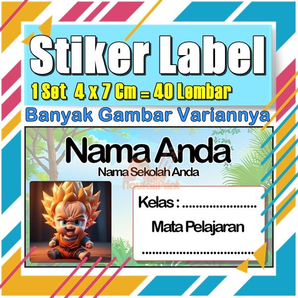 

Stiker Label Nama Buku Pelajaran Anak Karakter Hewan Lucu Cute Murah Sticker Kecil Banyak 20 Lembar Anime Vol-41