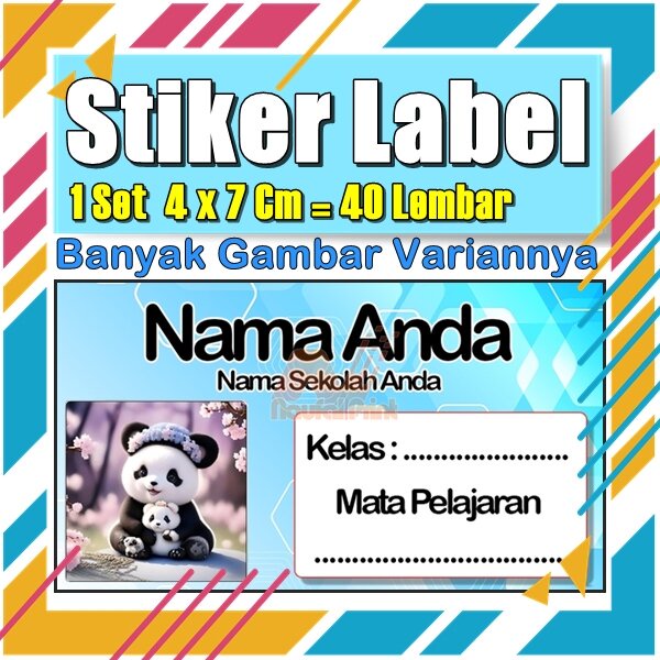 

Stiker Label Nama Buku Pelajaran Anak Karakter Hewan Lucu Cute Murah Sticker Kecil Banyak 20 Lembar Anime Vol-64