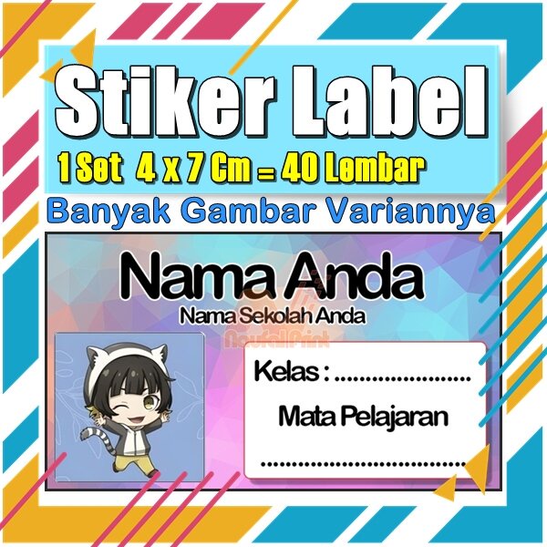 

Stiker Label Nama Buku Pelajaran Anak Karakter Hewan Lucu Cute Murah Sticker Kecil Banyak 20 Lembar Anime Vol-126