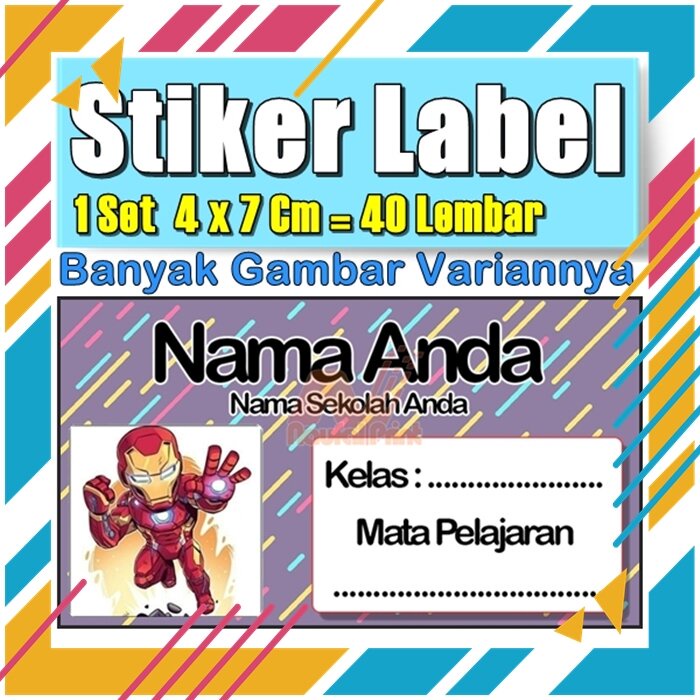 

Stiker Label Nama Buku Pelajaran Anak Karakter Hewan Lucu Cute Murah Sticker Kecil Banyak 20 Lembar Anime Vol-186