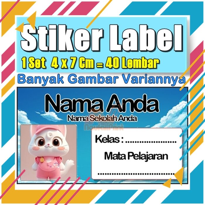 

Stiker Label Nama Buku Pelajaran Anak Karakter Hewan Lucu Cute Murah Sticker Kecil Banyak 20 Lembar Anime Vol-372