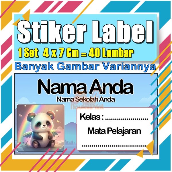 

Stiker Label Nama Buku Pelajaran Anak Karakter Hewan Lucu Cute Murah Sticker Kecil Banyak 20 Lembar Anime Vol-443