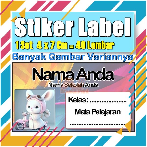 

Stiker Label Nama Buku Pelajaran Anak Karakter Hewan Lucu Cute Murah Sticker Kecil Banyak 20 Lembar Anime Vol-514