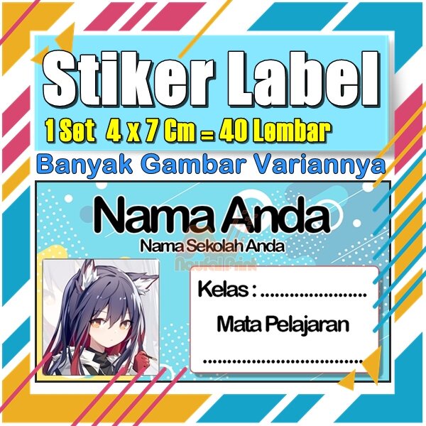 

Stiker Label Nama Buku Pelajaran Anak Karakter Hewan Lucu Cute Murah Sticker Kecil Banyak 20 Lembar Anime Vol-567