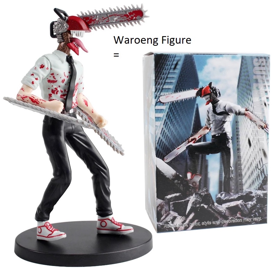 Terbaru HHK Denji Power Makima ChainSaw Man Action Figure Statue ✲ ★★★