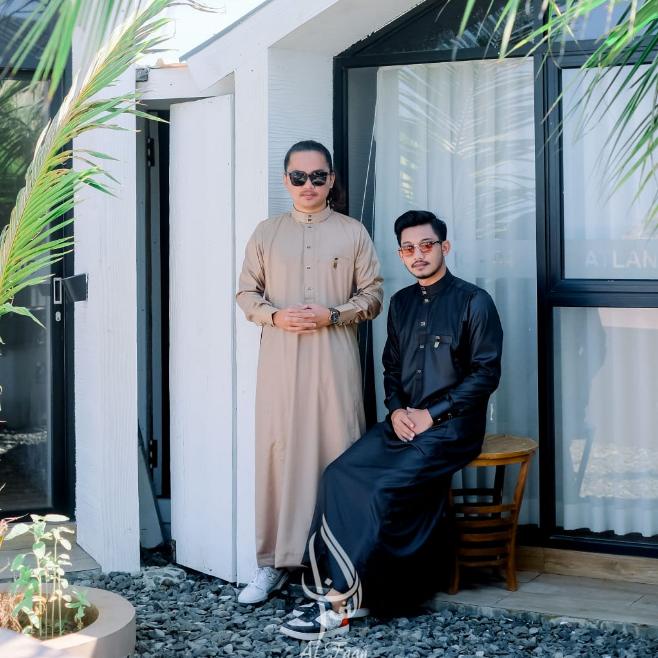 Sale Jubah Gamis Pria Jubah Slimfit Polyster Korea Jubbah Muslim Gamis Alfaan Busana Muslim Pria Mod