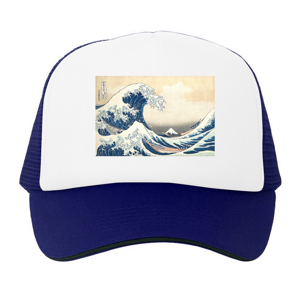 Topi Trucker Premium CAMOE The Great Wave off Kanagawa