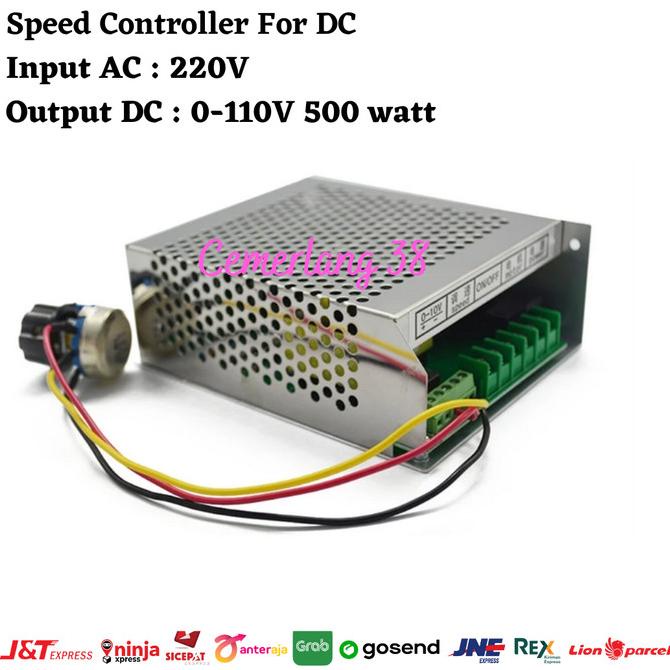 AC 110-220V PWM Speed Controller For DC 0-100V 500W Spindle Motor