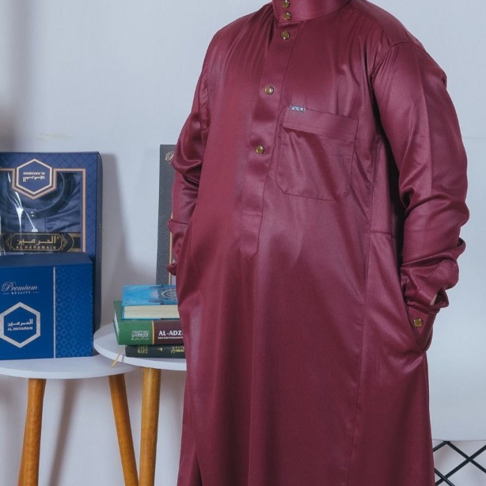 Termurah Jubah Al Haramain Remaja Premium Manset/Gamis Haramain Remaja Manset