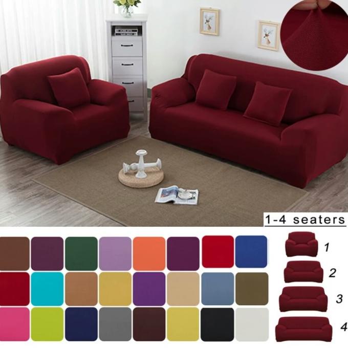 Cover Sofa Polos /Sarung Sofa Polos +Free 1Sarung Bantal-3Seater