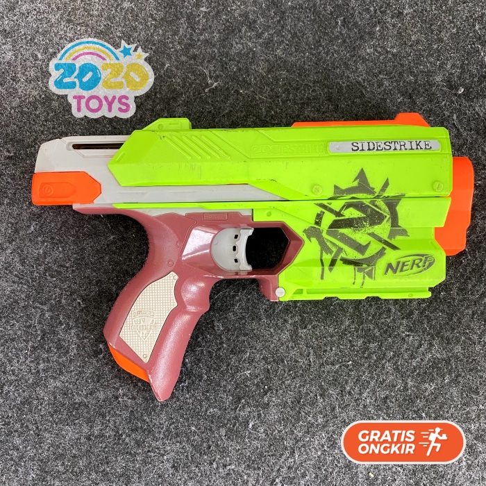 Nerf Zombie Strike Sidestrike mainan tembakan bekas preloved