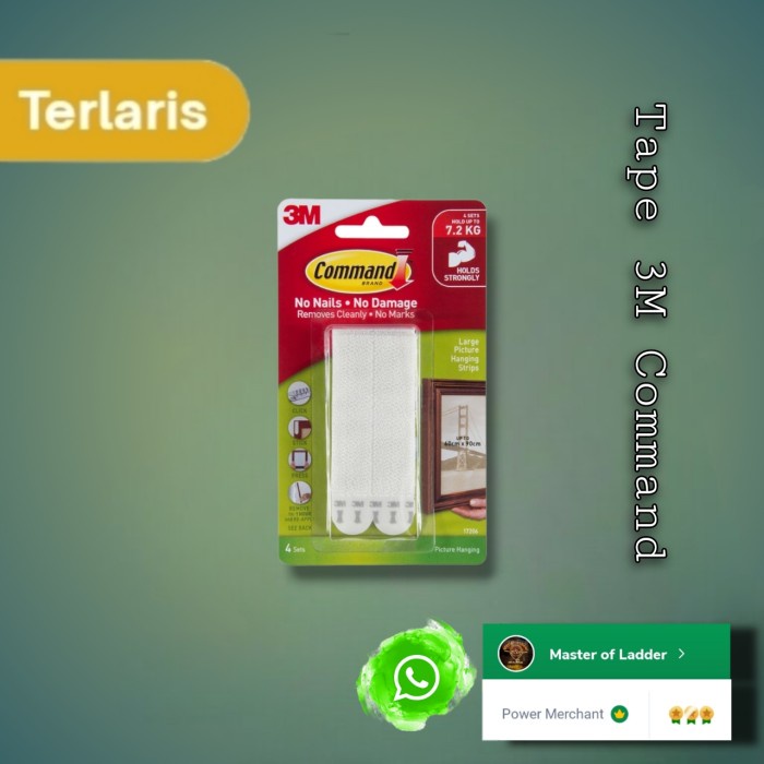 

HOT PROMO double tape 3M/double tape untuk lukisan/frame foto/strip comad 7.2 kg