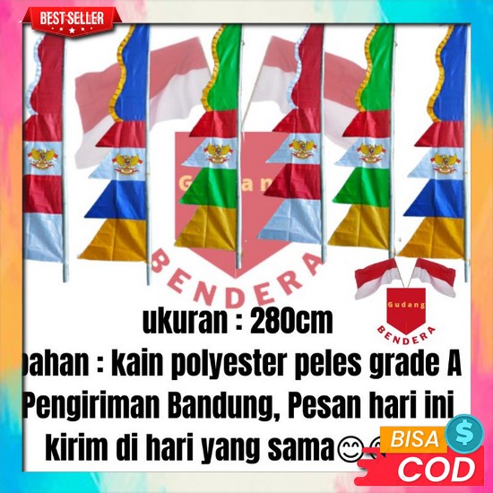 Bendera Umbul2 Warna Warni Murah Katun Jumbo Gendero 17An Terbaru 2023 Bendwera Merrah Putih Bendera