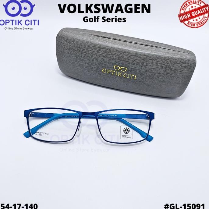 Keren Banget Frame Kacamata Pria Titanium Volkswagen Golf Series 15091 Original