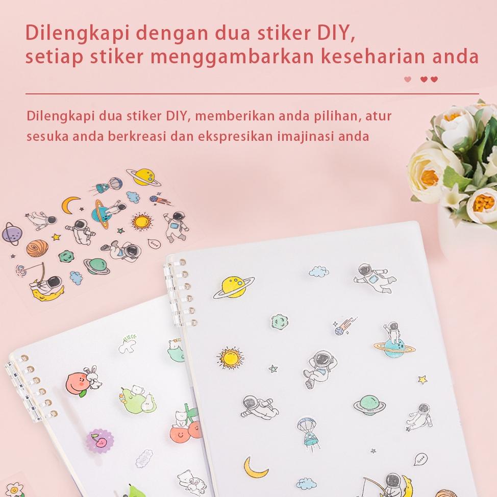 

8.8 Big Sale Deli Loose-Leaf Notebook / Binder Buku Catatan Lucu Dapat Di Refill Isi 50 Lembar A5 B5 2450X Grosir !!