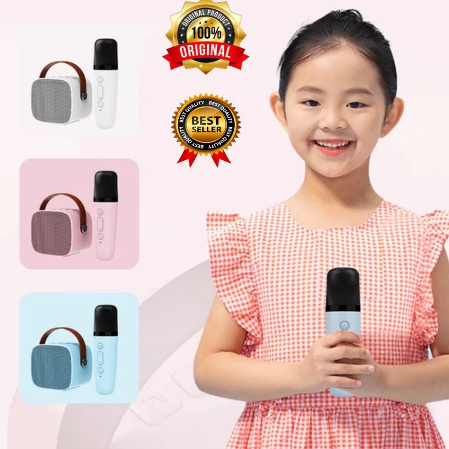 Kualitas Dijamin Speaker Karaoke Bluethoot Bass P2 Microphone Premium.