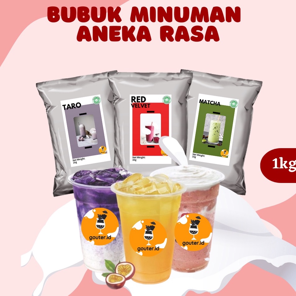 

Terlaris SERBUK MINUMAN ANEKA RASA 1KG / BUBUK MINUMAN RASA BOBA / BUBUK MINUMAN KEKINIAN / SERBUK MINUMAN BOBA / POWDER MINUMAN / MINUMAN BOBA / BUBUK BOBA