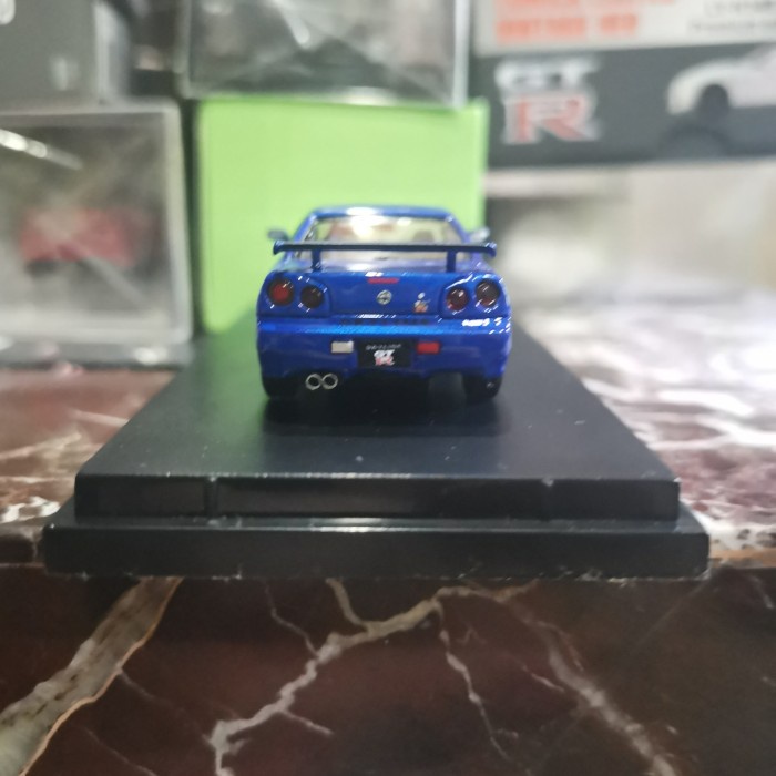 HOT SALE DIECAST 1 64 STANCE HUNTERS NISSAN SKYLINE GTR R34 BAYSIDE BLUE HUNTER TERMURAH