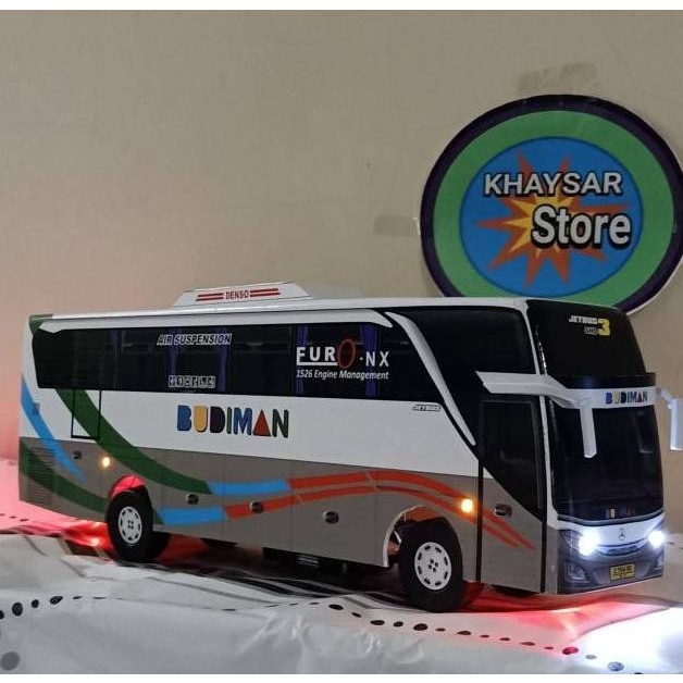 FLASH SALE MIMIATUR BUS BIS / MAINAN BUS BIS BUDIMAN SHD LAMPU TERLARIS