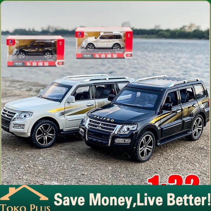 DISKON SPESIAL PROMO DIECAST MINIATUR MOBIL MAINAN MOBIL PAJERO 1:32 LIGHT&SOUND TERMURAH