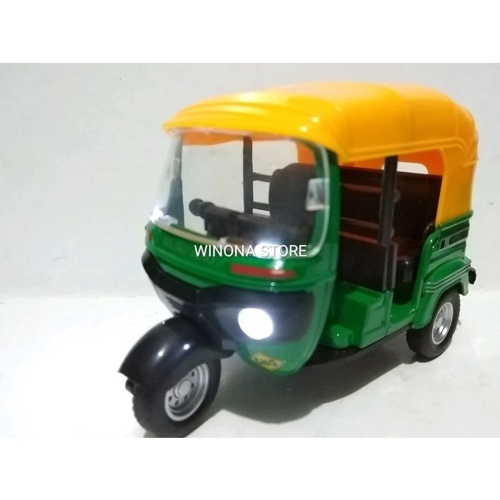 PROMO DIECAST BEMO BAJAJ LAMPU DAN SUARA TERBARU