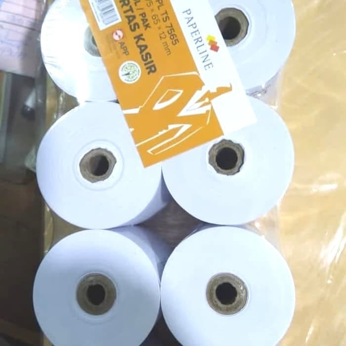 

Terlaris Kertas Struk Kasir Paperline Telstruk Hvs 1 Ply 75X65