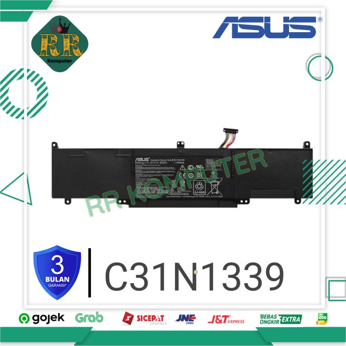 Baterai Asus ZenBook Q302L UX303UB UX303 U303LA U303 TP300 C31N1339