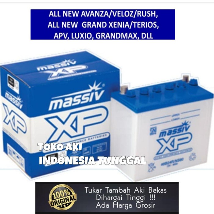 Aki Mobil Massiv Ns40 Xenia Luxio Apv Ry T120Ss