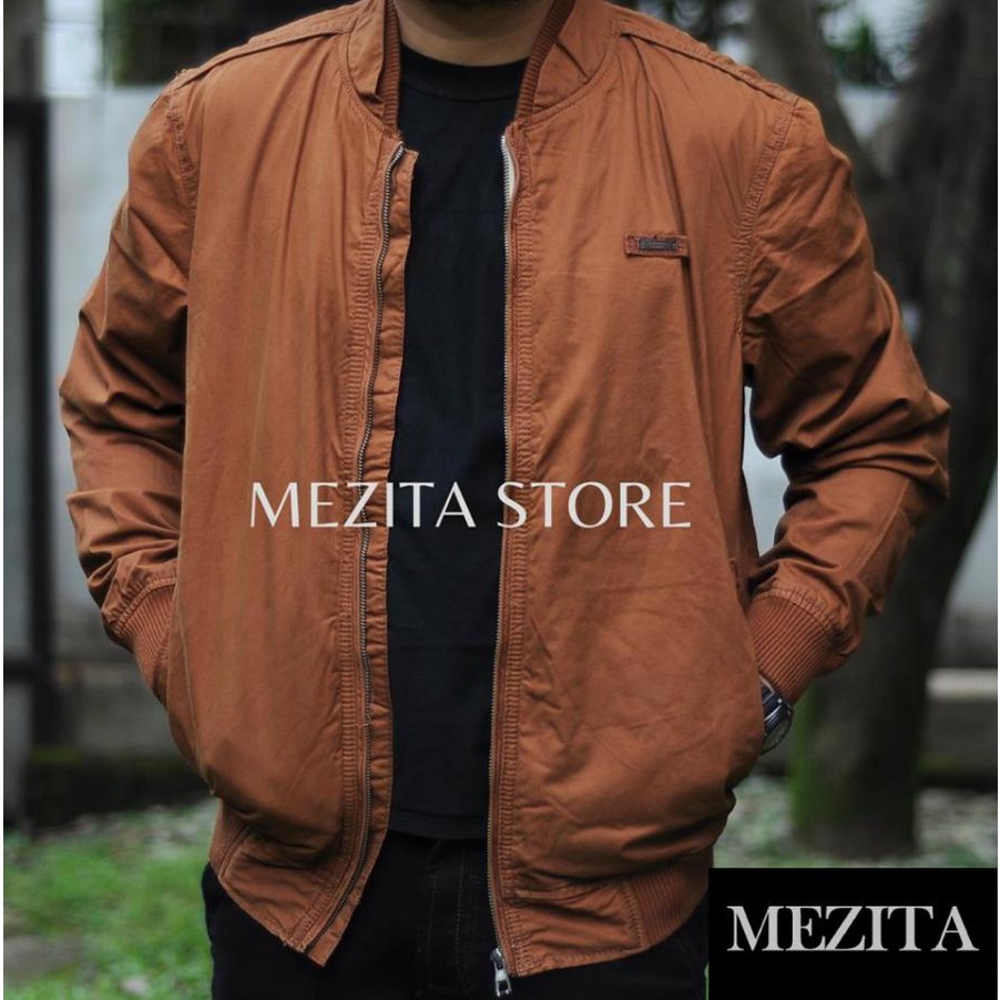 Jaket Bomber Pria Cardinal Casual 323 Coklat Redish