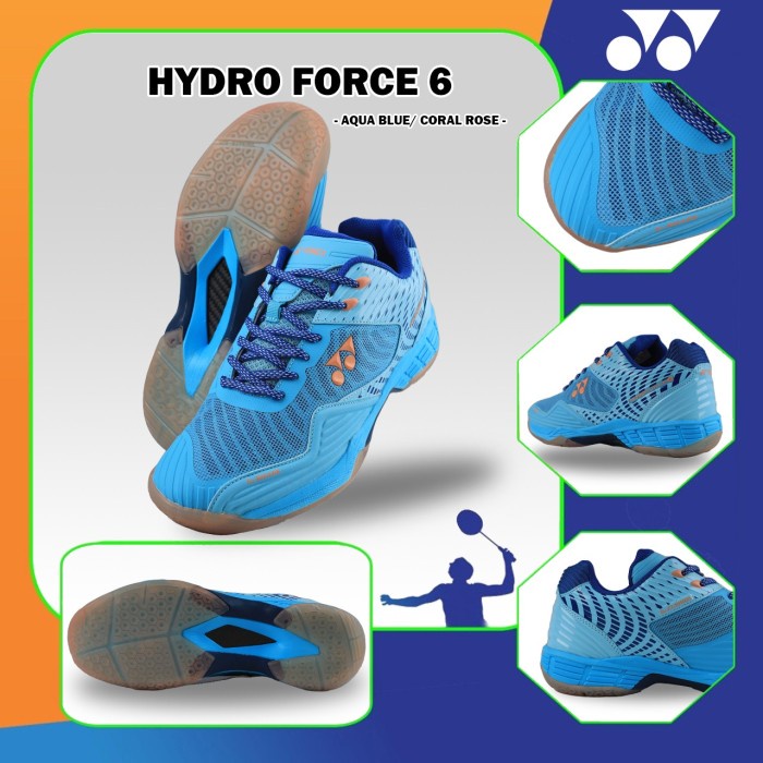 Baru New Yonex Hydroforce/Hydro Force 6 Sepatu Badminton Original