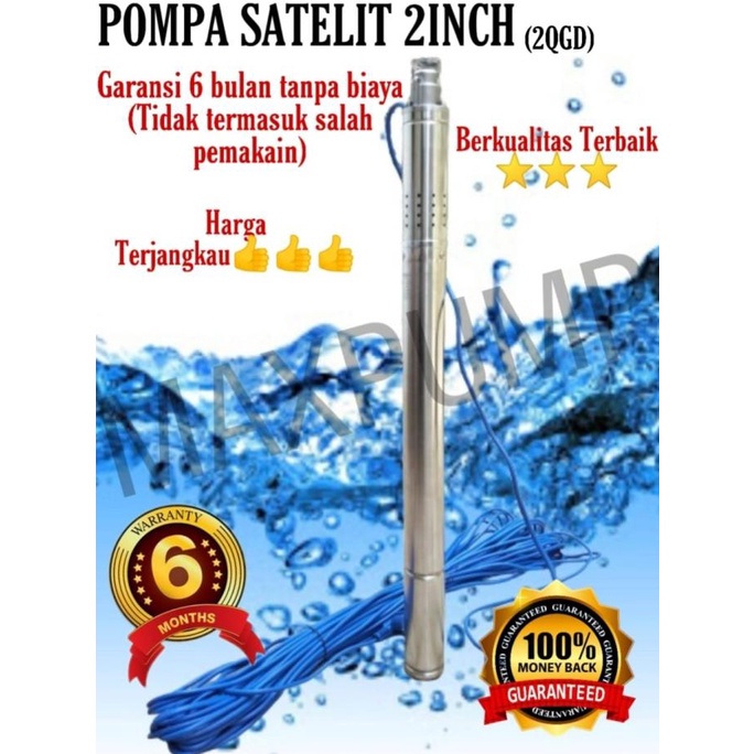 TERBARU Pompa Satelit 2 inch 0,5 HP / Submersible Pump / Pompa Sibel / Sible