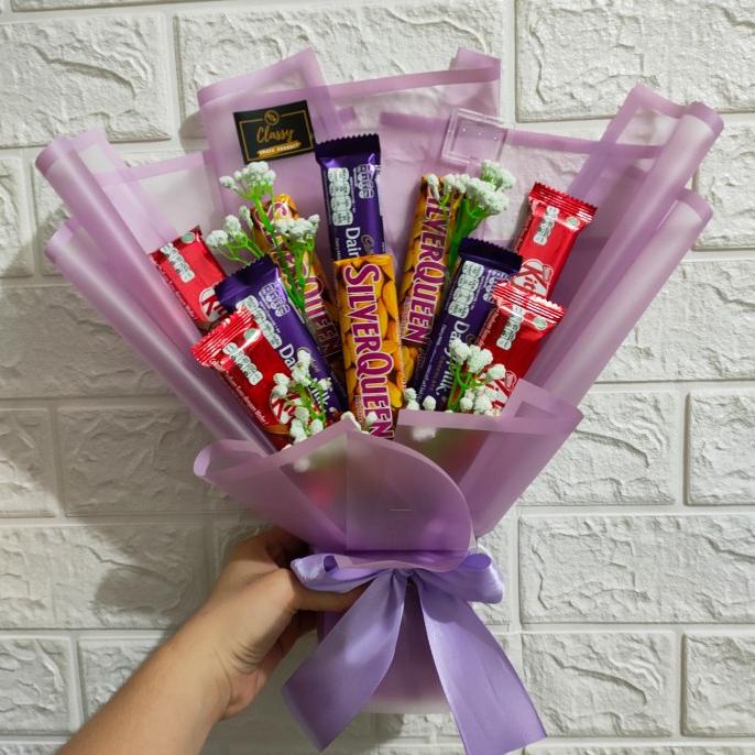 

6.6 (Khusus Grab / Gosend Instant) Snack Bouquet Buket Bucket Coklat