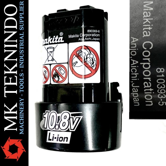 Ready Baterai Makita ORIGINAL Li-ion BL1013 10.8V BL 1013 Cordless Baterai