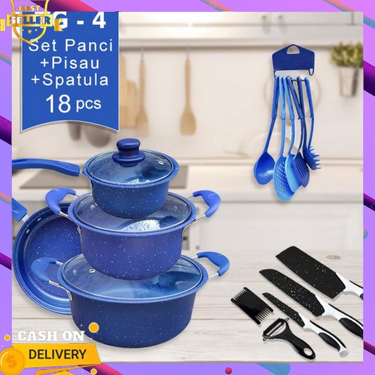 Panci Set Isi 5 Pcs Anti Lengket Promo 3 In 1 Stainless Tebal Murah Panci Kukus Dimsum Jumbo Penci T