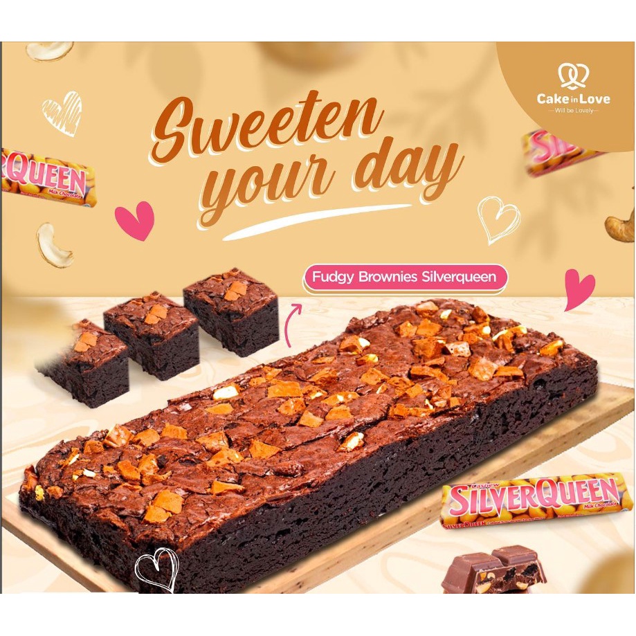 

Fudgy Brownies Silverqueen Made Cake in love