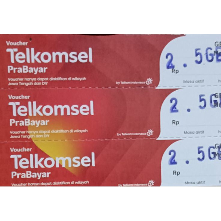 HFVP2941 Diskon !!   Paket Data Telkomsel, Voucher Telkomsel 2.5 gb Jateng
