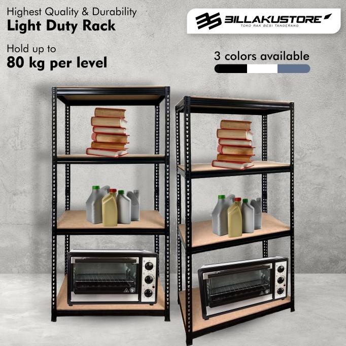 Promo Rak Besi Boltless 4 Susun Mystar Mdf Bs5000E Bestq